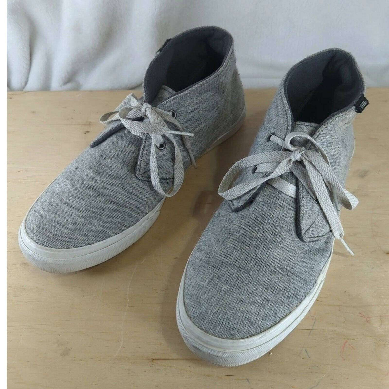 Scarpe Vans grigie medie alte uomo taglia 8 5 donna taglia 10 grigie eleganti