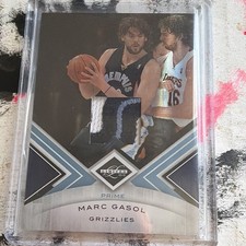 Panini 2010-11 Limited Marc Gasol Grizzlies Prime Patch #33 15/25 Pau Gasol