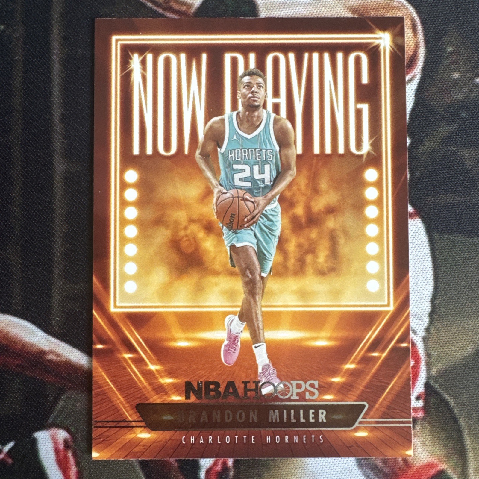 2023 NBA Hoops Now Playing #16 Brandon Miller RC - Hornets