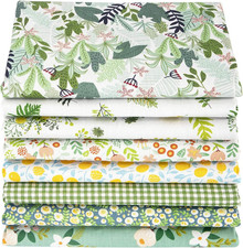 8Pcs Fat Quarter Fabric Bundles 20'' X 20'' Cotton Craft Fabric Pre-Cut Squares