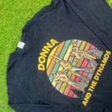 Donna and the Dynamos Shirt Mamma Mia Long Sleeve Tee Retro Disco Medium