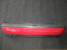 1363 Stoßstange hinten Heckschürze VW Golf III (1H) Flashrot / LP3G