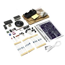FM Radio Kit Set Electronic DIY Kit Parts TDA2822 0.5W 87-108MHz With Shell