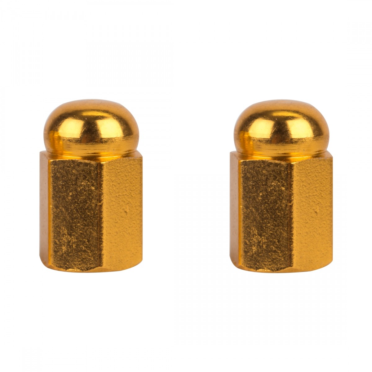 Золотые колпачки с шестигранным куполом для клапанов Schrader - Стильные аксессуары для велосипеда 2690₽
