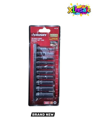 #ad Husky 1 4 in. Drive Deep SAE Socket Set 10 Piece $14.90