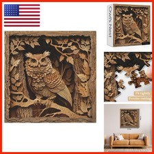 PPuzzling Owl 1000 Pieces Jigsaw Puzzle Adult Bird Forest Nature Wall Decor