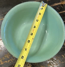 Fire King Jadeite Jane Ray 8.25" Serving Bowl – Ribbed Pattern