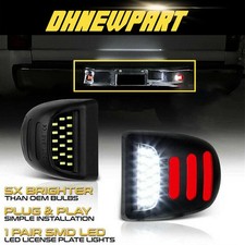 For Silverado 1500 2500 2500hd Bright White Led License Plate Light Housing 2x