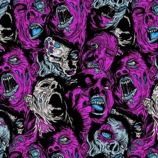 Radiant Zombies 23 - 20" x 38" Hydrographic Film Hydro Dipping
