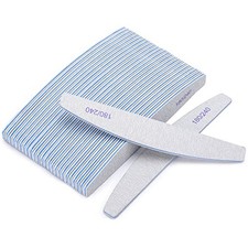 25 Pieces 180/240 Grit Nail Files for Natural Nails, Fingernail Files Double 