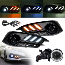 DRL LED Daytime Running light Fog Lamps W/Turn Signal For 2016-2018 Honda Civic