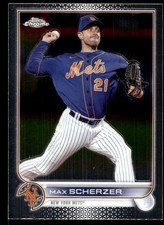 Max Scherzer 2022 Topps Chrome Update #USC1 New York Mets FREE SHIP AutographDen