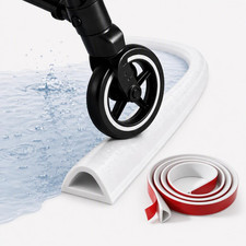 Shower Water Guard, 67 Inch Silicone Shower Threshold Water Dam, Self-Adhesive