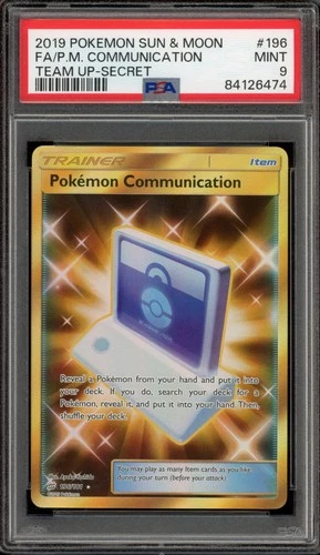 Pokemon Pokemon Communication Team Up Secret Rare #196 PSA 9 Mint