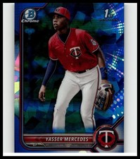 2022 1st Bowman Chrome Sapphire Yasser Mercedes #BCP-171 Twins RC