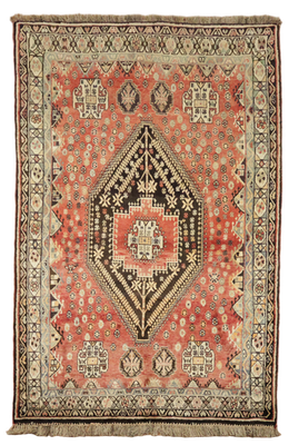 #ad 5x8 Medallion Red amp; Multicolor Tones Hand Knotted Wool Area Rug $902.32