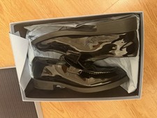 PRADA Mens Loafers 40.5 Black Leather
