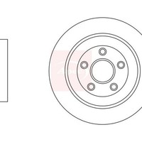 Apec Bremsscheibe Brake Disc Rotors DSK2985