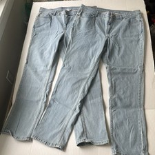 D CO. Two pairs of jeans Women  s size 18W Denim  Company, 2 Light Wash Pairs