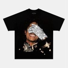 Michael Jackson King of Pop T-Shirt Retro Graphic Tee Unisex S-5XL  090426N13