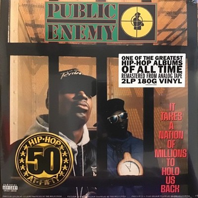 PUBLIC ENEMY IT TAKES A NATION OF MILLIONS TO HOLD US BACK LP X 2 180GM MINT