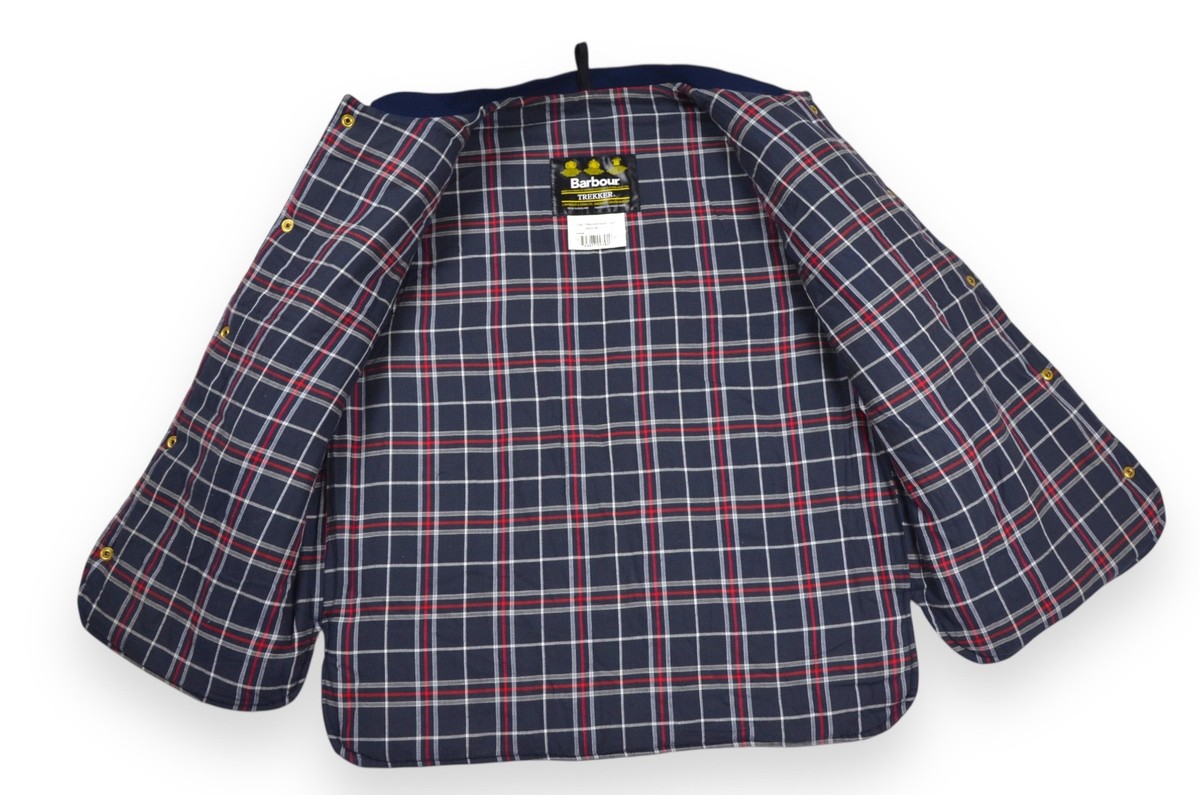 Barbour Trekker Gilet Waistcoat Vintage Hunting Blue D345 England