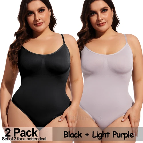 Paquete de 2 body para mujer arrebatado, body moldeador, ropa moldeadora arrebatada camiseta sin mangas - Imagen 33 de 45