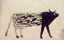 Big Bull By Bill Traylor Quality Print - Frame Me