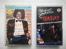 Lot of 2 Michael Jackson "Off The Wall Thriller" Bootleg Cassettes booklet