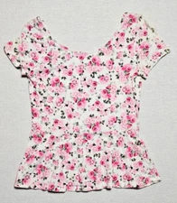 H&M Divided Pink Rose Top Women's Med