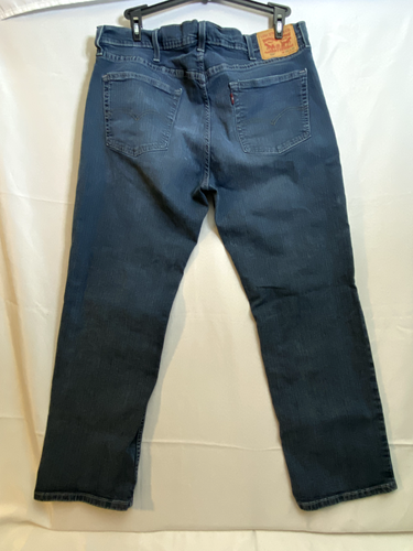 Pantalones de mezclilla para hombre Levi's 559 talla 38x30 relajados pierna recta azul EE. UU. - Imagen 7 de 13