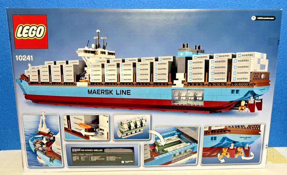 LEGO Creator Maersk Line Triple-E Container Ship/Boat 10241 *NEW SEALED* 2014 - Image 2 of 4