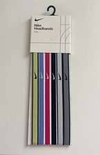 Nike Headbands 6 Pack Multi Color Headbands Skinny Non-Slip Swoosh Logo Unisex