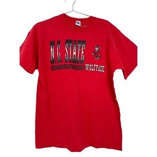 Vintage 1990's N.C. State Wolfpack T-Shirt Size Large Made in USA