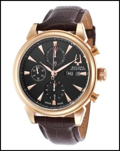 Bulova Accutron II Rose Gold Case Wristwatches