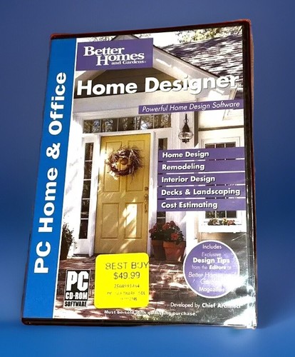 Better Homes & Gardens Home Designer Remodeling PC Software CD-ROM - Picture 1 of 2