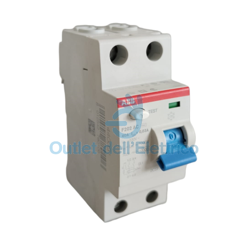 ABB F427801 F202 AC 40A  30MA 0,03A INTERRUTTORE DIFFERENZIALE  PURO 2P F427801