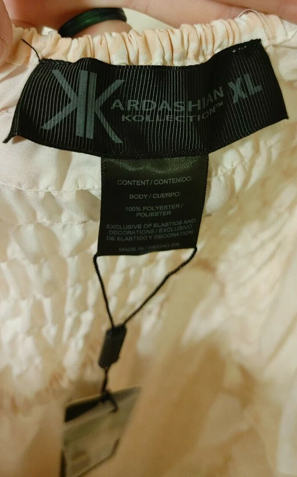 COLECCIÓN KARDASHIAN TALLA XL PATA DE GALLO ROSA *NUEVO CON ETIQUETAS* Foto 3 de 4