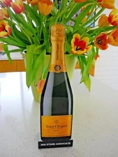 VEUVE CLICQUOT CHAMPAGNE PLEXIGLAS STAND-UP STORE DISPLAY