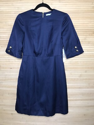 NWT $295 DRAPER JAMES  Virginia solid Belle Sleeve Structured Dress SZ 2