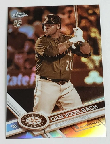 2017 DAN VOGELBACH TOPPS CHROME ROOKIE MLB BASEBALL CARD REFRACTOR RC # 86 SPORT