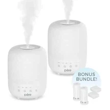 Pure Enrichment HUME Sense Top Fill Humidifier -Auto Mode Humidity, 2-pack. NEW