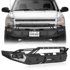 Offroad Steel Front Bumper w/ Winch Plate for 2007-2013 Chevy Silverado 1500