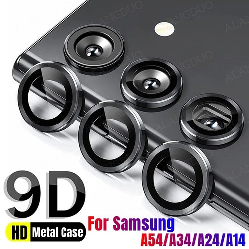 Samsung Galaxy A54 A24 A14 A34 Metal Camera Protector Tempered Glass Lens Cover - 第 1/18 張圖片