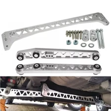 Silver Billet Rear Lower Control Arm & Subframe Brace for 96-00 Honda Civic EK 