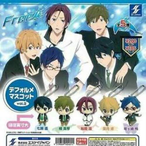 SK Japan Free! Iwatobi Swim Club Key Chain Mascot Gashapon