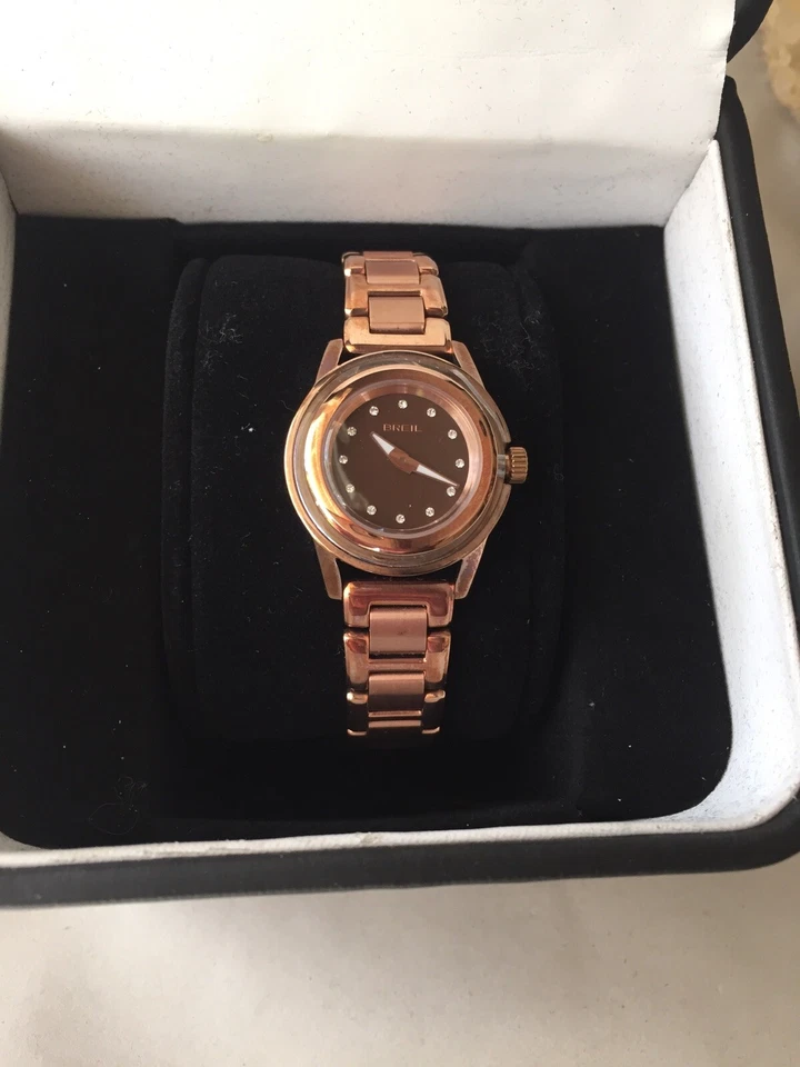 Reloj Breil de oro rosa para dama NOS con batería nueva Foto 2 de 4