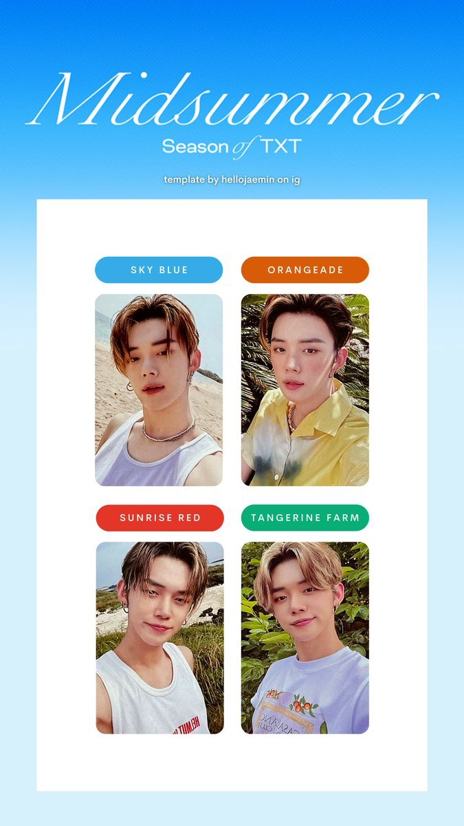 txt トレカ スビン midsummer ミッドサマー 写真集 ニュース ｜ TOMORROW X TOGETHER JAPAN OFFICIAL SITE