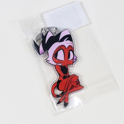Helluva Boss Cute Pin-Up Moxxie Limited Edition Acrylic Keychain