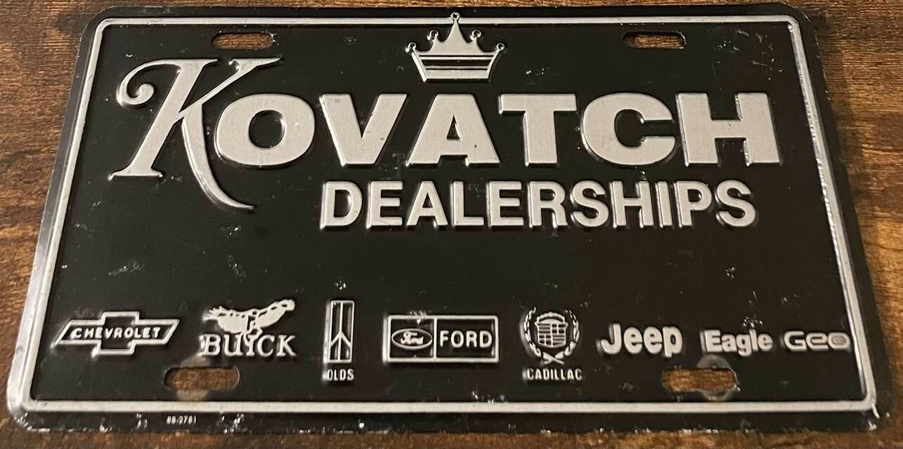 Kovatch Dealerships Chevrolet Buick Booster License Plate Lehighton